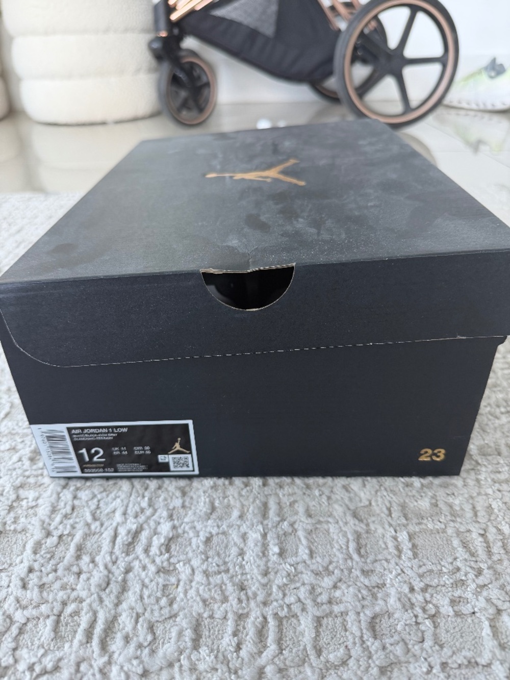 Air Jordan 1 Low White/Black Iron Grey